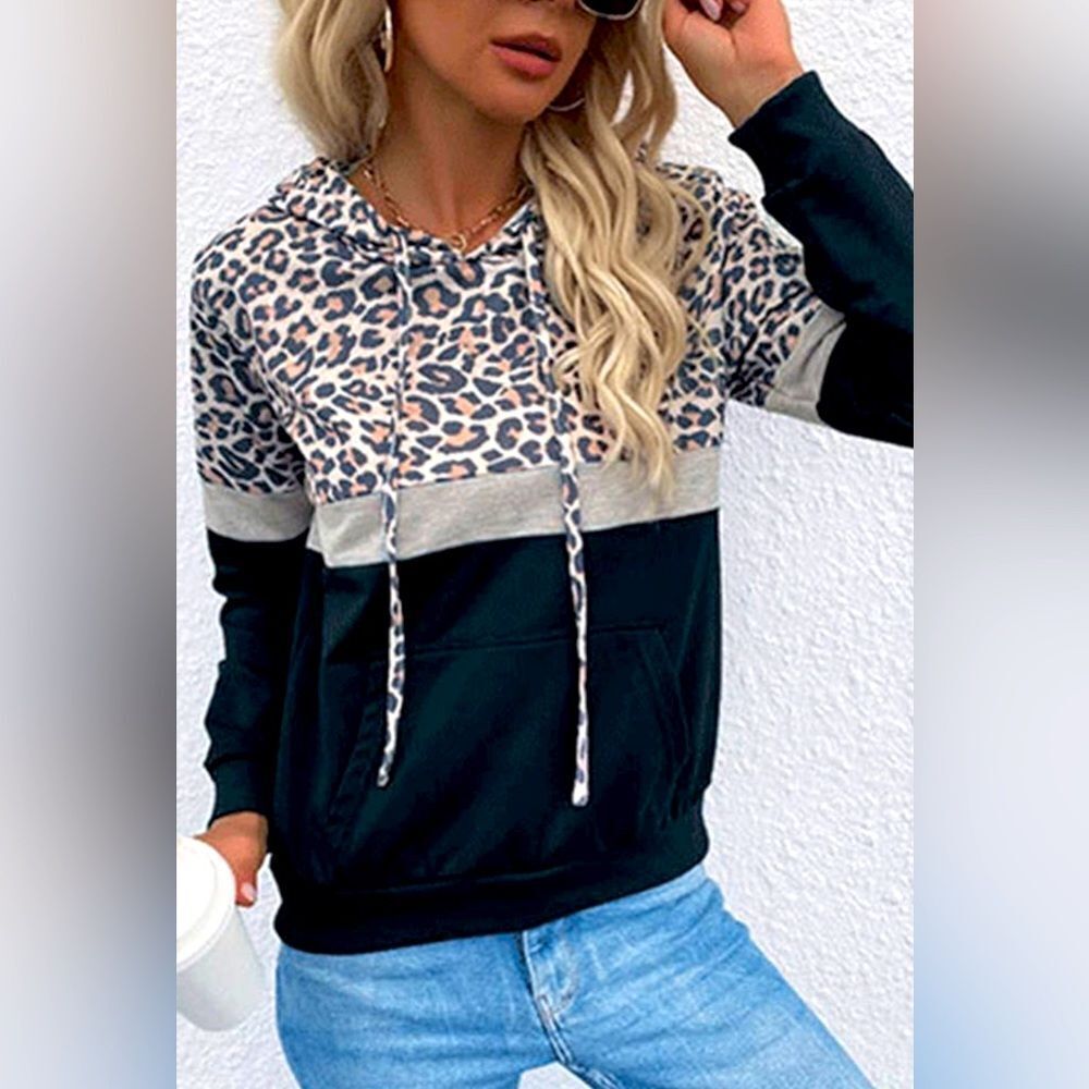 Leopard Print Hoodie